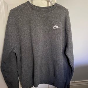 Gray Nike crew neck